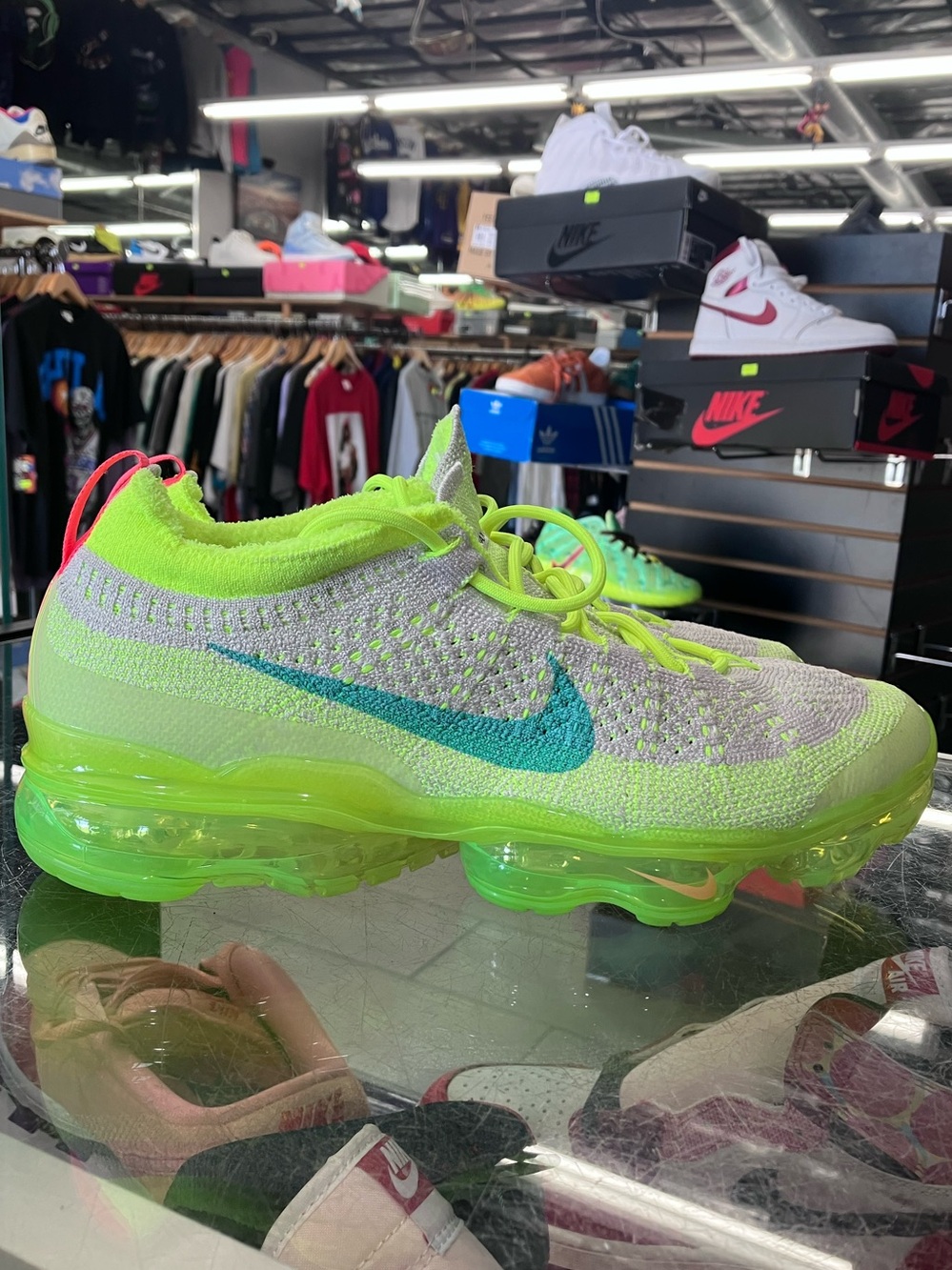 Nike Air VaporMax 2023 Flyknit Vast Grey Volt Size 9